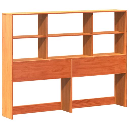 Letto Libreria Senza Materasso Marrone Cera 160x200 Cm In Pino - Image 6