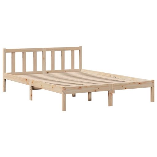Letto Libreria Senza Materasso 150x200 Cm In Legno Di Pino - Image 5