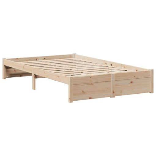 Letto Libreria Senza Materasso 135x190 Cm In Legno Di Pino - Image 5