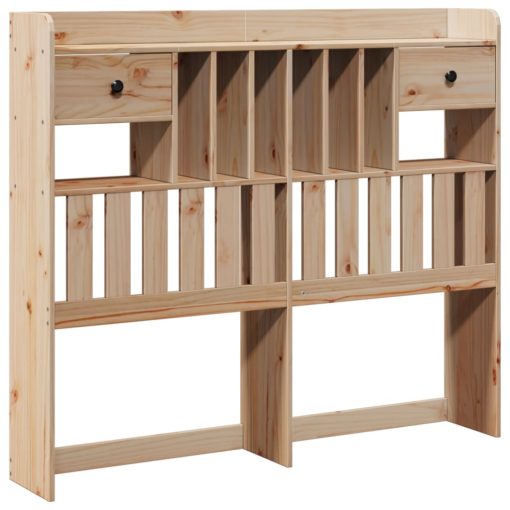Letto Libreria Senza Materasso 135x190 Cm In Legno Di Pino - Image 6