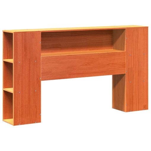 Letto Libreria Senza Materasso Marrone Cera 140x200 Cm Legno - Image 4