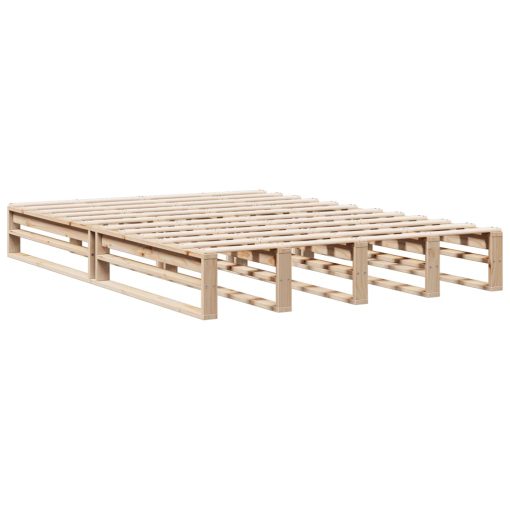 Letto Libreria Senza Materasso 150x200 Cm In Legno Di Pino - Image 5