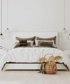 Comodini 2 Pz Con Cassetto In Bianco Lucido