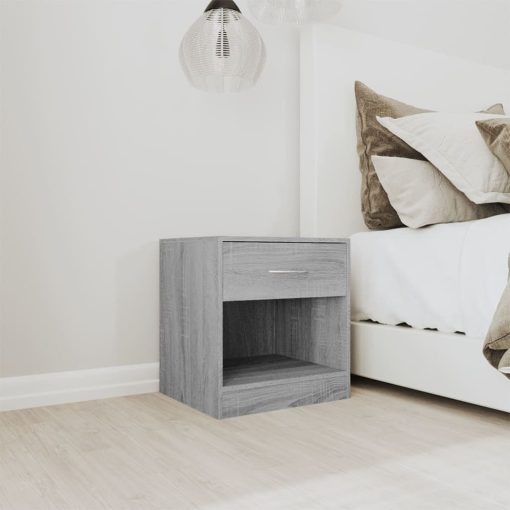 Comodino 2 Pz Con Cassetto Grigio Sonoma - Image 3