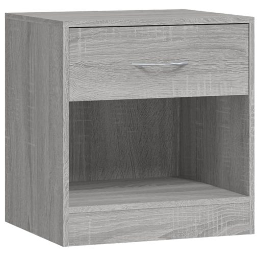 Comodino 2 Pz Con Cassetto Grigio Sonoma - Image 6