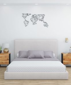 Comodini 2pz 40x33x46 Cm In Legno Massello Di Acacia