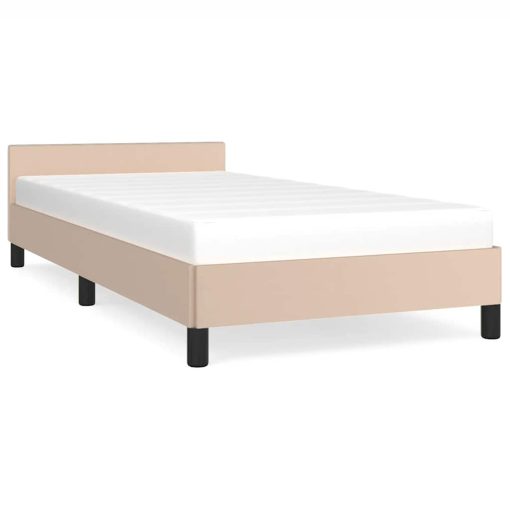 Giroletto Con Testiera Senza Materasso Cappuccino 90x190 cm - Image 2
