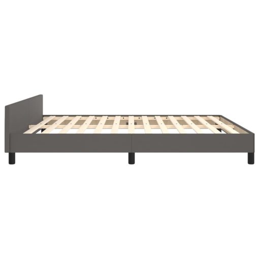 Giroletto Con Testiera Senza Materasso Grigio 180x200 cm - Image 6