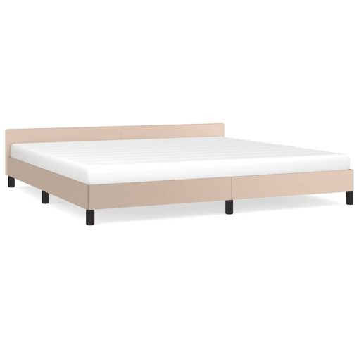 Giroletto Con Testiera Senza Materasso Cappuccino 200x200 cm - Image 2