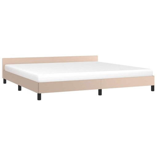 Giroletto Con Testiera Senza Materasso Cappuccino 200x200 cm - Image 3