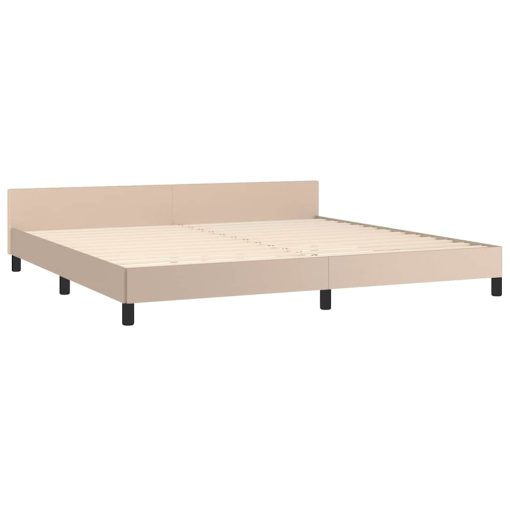 Giroletto Con Testiera Senza Materasso Cappuccino 200x200 cm - Image 4