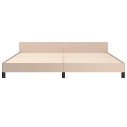 Giroletto Con Testiera Senza Materasso Cappuccino 200x200 cm - Image 5