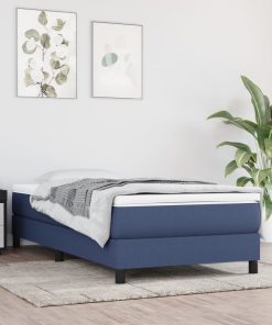 Materasso A Molle Insacchettate Blu 90x200x20 Cm In Tessuto