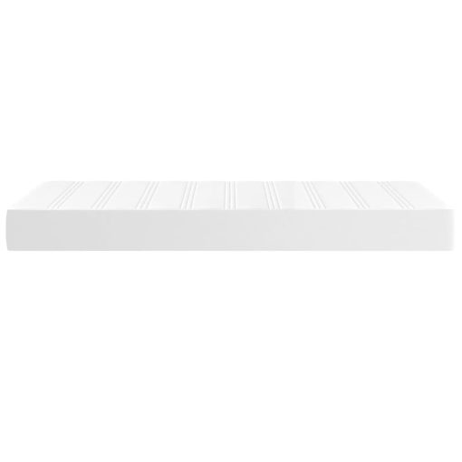 Materasso A Molle Bianco 90x200x20 Cm In Similpelle - Image 4