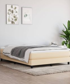 Materasso A Molle Insacchettate Cream 140x190x20 Cm In Tessuto