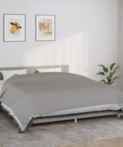 Coperta Ponderata Grigia 235x290 Cm 15 Kg Tessuto