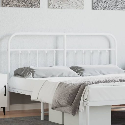 Testiera In Metallo Bianco 160 cm