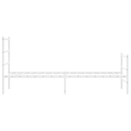 Giroletto Con Testiera E Pediera Metallo Bianco 80x200 cm - Image 6