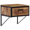 Comodino 40x35x40 Cm In Legno Massello Di Mango