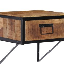 Comodino 40x35x40 Cm In Legno Massello Di Mango