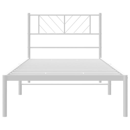Giroletto Con Testiera Metallo Bianco 90x200 cm - Image 5
