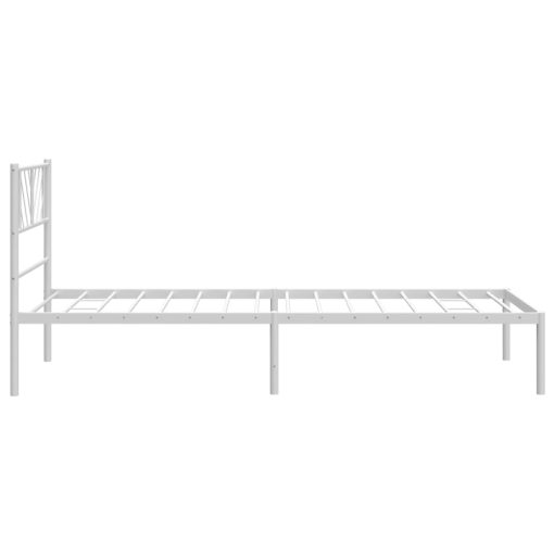 Giroletto Con Testiera Metallo Bianco 90x200 cm - Image 6