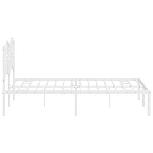 Giroletto Con Testiera Metallo Bianco 140x200 cm - Image 6