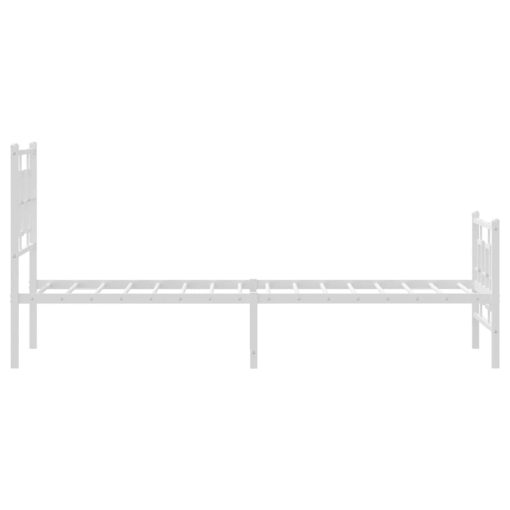 Giroletto Con Testiera E Pediera Metallo Bianco 75x190 cm - Image 6
