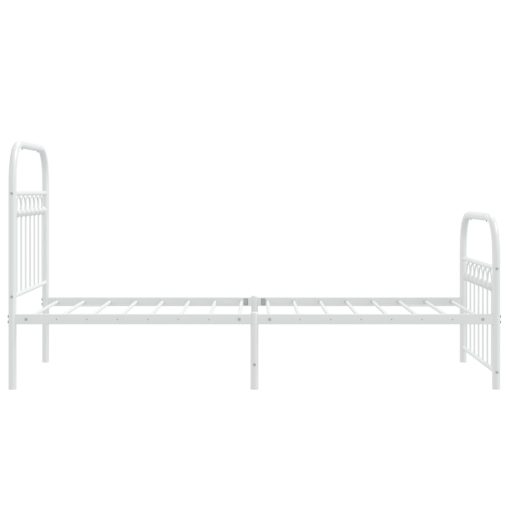 Giroletto Con Testiera E Pediera Metallo Bianco 75x190 cm - Image 5