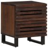 Comodino 40x34x46 Cm In Legno Massello Di Mango