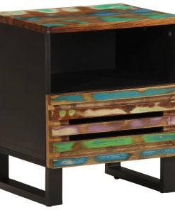 Comodino 40x34x46 Cm In Legno Massello Di Recupero