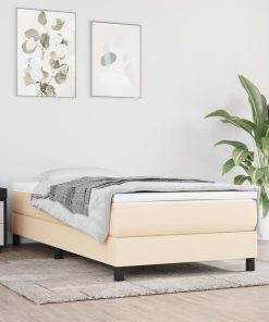 Materasso A Molle Insacchettate Crema 120x190x20 Cm In Tessuto