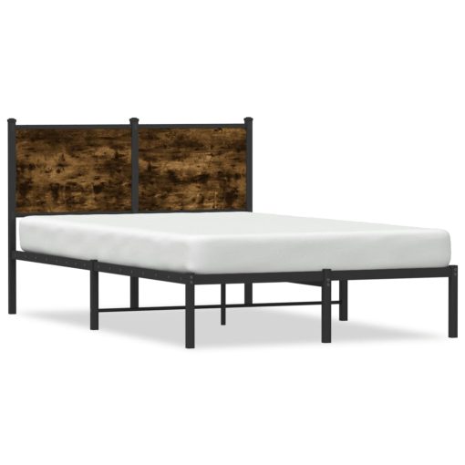 Giroletto Senza Materasso In Metallo Rovere Fumo 120x190 cm - Image 2