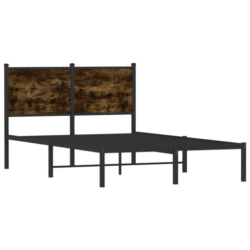 Giroletto Senza Materasso In Metallo Rovere Fumo 120x190 cm - Image 3