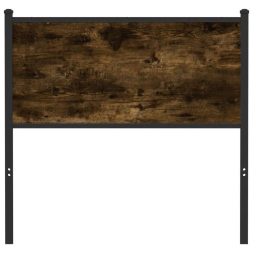 Testiera Rovere Fumo 90 Cm In Legno Multistrato E Acciaio - Image 3