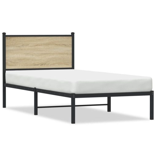 Giroletto Senza Materaso In Metallo Rovere Sonoma 75x190 cm - Image 2