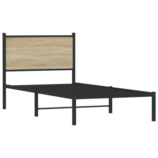 Giroletto Senza Materaso In Metallo Rovere Sonoma 75x190 cm - Image 3