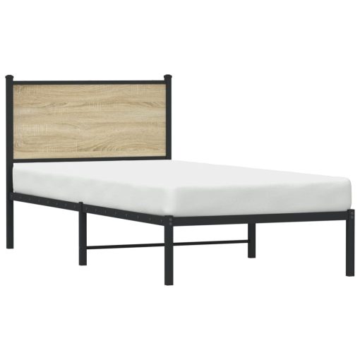 Giroletto Senza Materaso In Metallo Rovere Sonoma 75x190 cm - Image 4