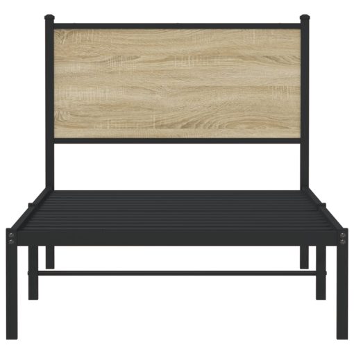 Giroletto Senza Materaso In Metallo Rovere Sonoma 75x190 cm - Image 5