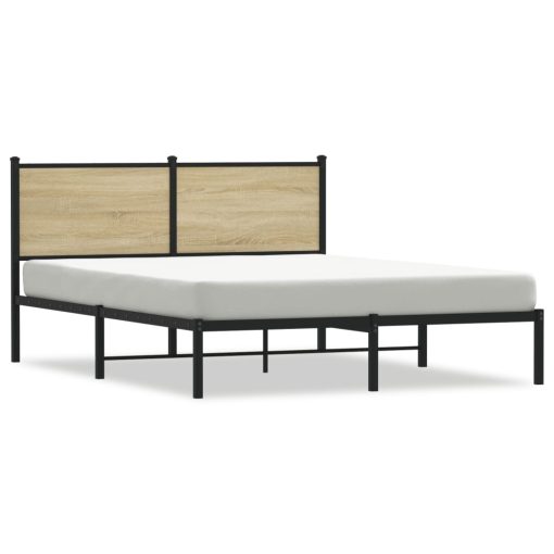 Giroletto Senza Materaso In Metallo Rovere Sonoma 140x190 cm - Image 2