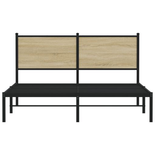 Giroletto Senza Materaso In Metallo Rovere Sonoma 140x190 cm - Image 5