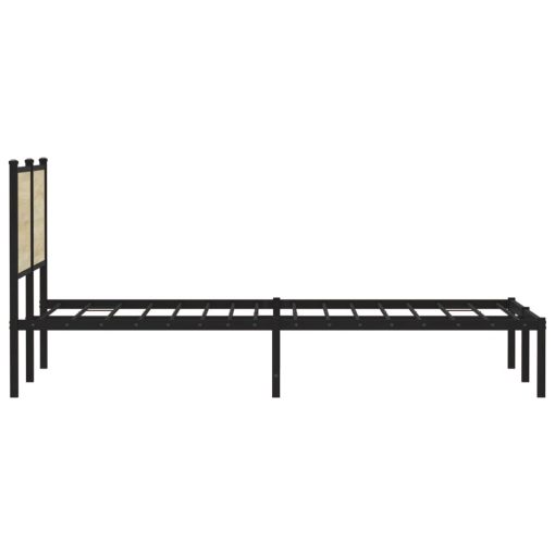 Giroletto Senza Materaso In Metallo Rovere Sonoma 140x190 cm - Image 6