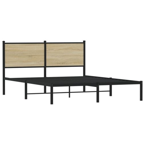 Giroletto Senza Materaso In Metallo Rovere Sonoma 140x200 cm - Image 3