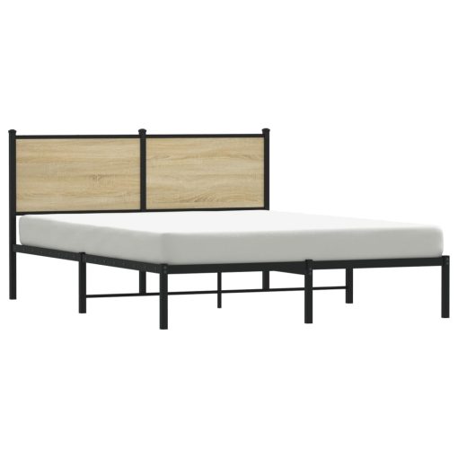 Giroletto Senza Materaso In Metallo Rovere Sonoma 140x200 cm - Image 4