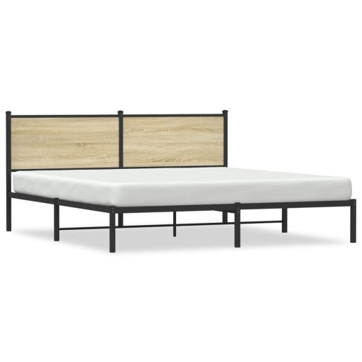 Giroletto Senza Materaso In Metallo Rovere Sonoma 180x200 cm - Image 2