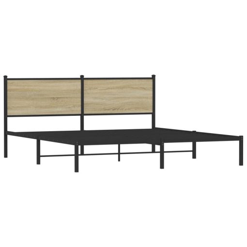 Giroletto Senza Materaso In Metallo Rovere Sonoma 180x200 cm - Image 3