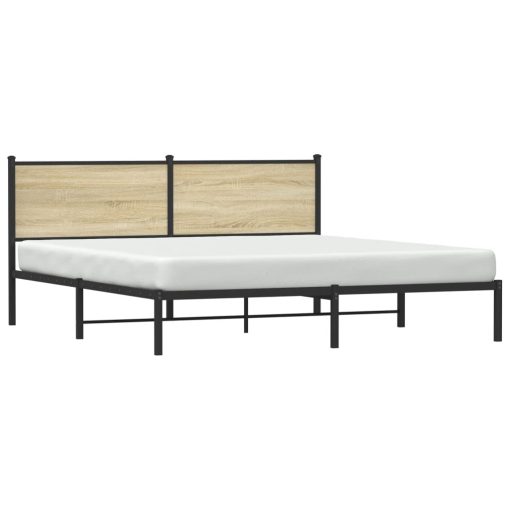 Giroletto Senza Materaso In Metallo Rovere Sonoma 180x200 cm - Image 4