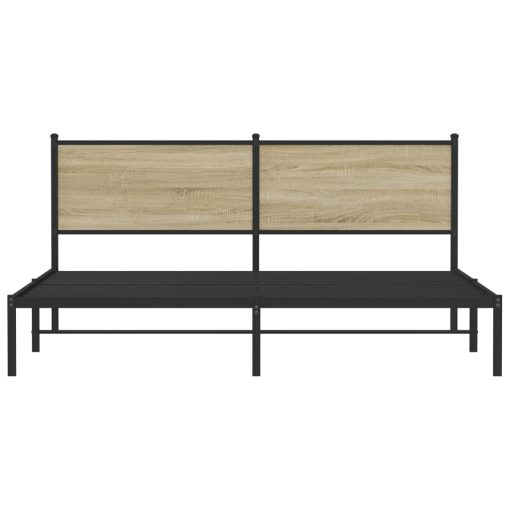 Giroletto Senza Materaso In Metallo Rovere Sonoma 180x200 cm - Image 5