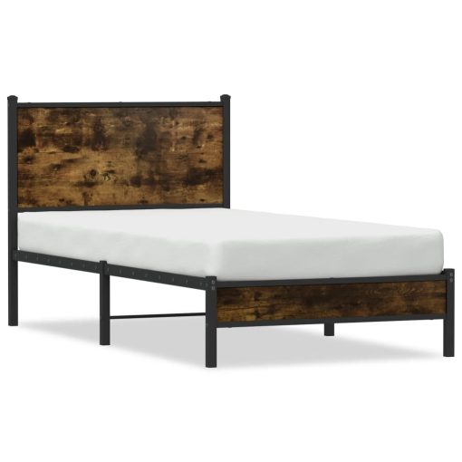 Giroletto Senza Materaso In Metallo Rovere Fumo 80x200 cm - Image 2
