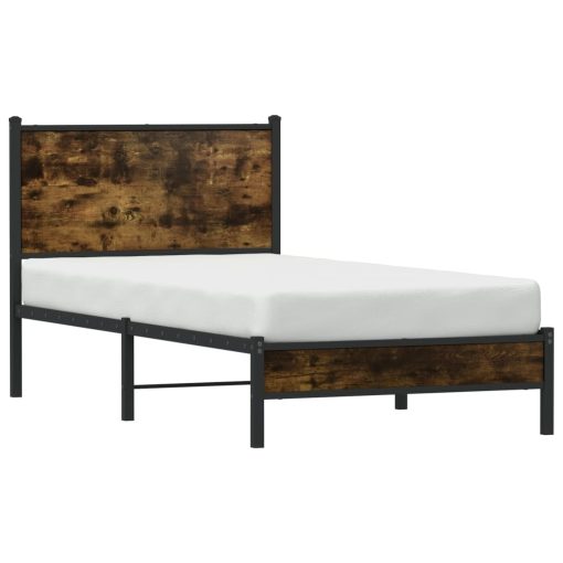 Giroletto Senza Materaso In Metallo Rovere Fumo 80x200 cm - Image 4